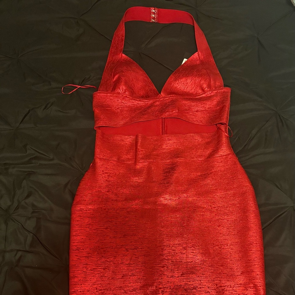 red dress